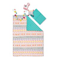 100356 Festive Llama Turquoise 5 Piece Twin Bedding Set - DreamIt-5