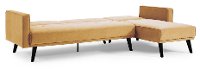 Madrid Mustard Yellow Convertible Sectional Sofa Bed with Chaise - Jenna-3