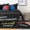100358 Video Game Black 5 Piece Full Bedding Set - DreamIt