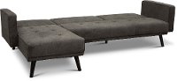 Cozy Granite Gray Convertible Sectional Sofa Bed with Chaise - Jenna-5