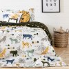 100363 Safari White and Green 5 Piece Twin Bedding Set - DreamIt