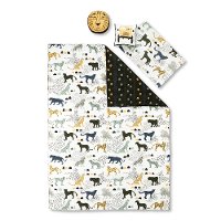 100363 Safari White and Green 5 Piece Twin Bedding Set - DreamIt-2