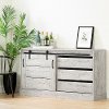 11854 Industrial Seaside Pine Dining Room Sideboard - Harma