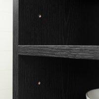 12292 Contemporary Black Oak Microwave Cart - Vietti-7