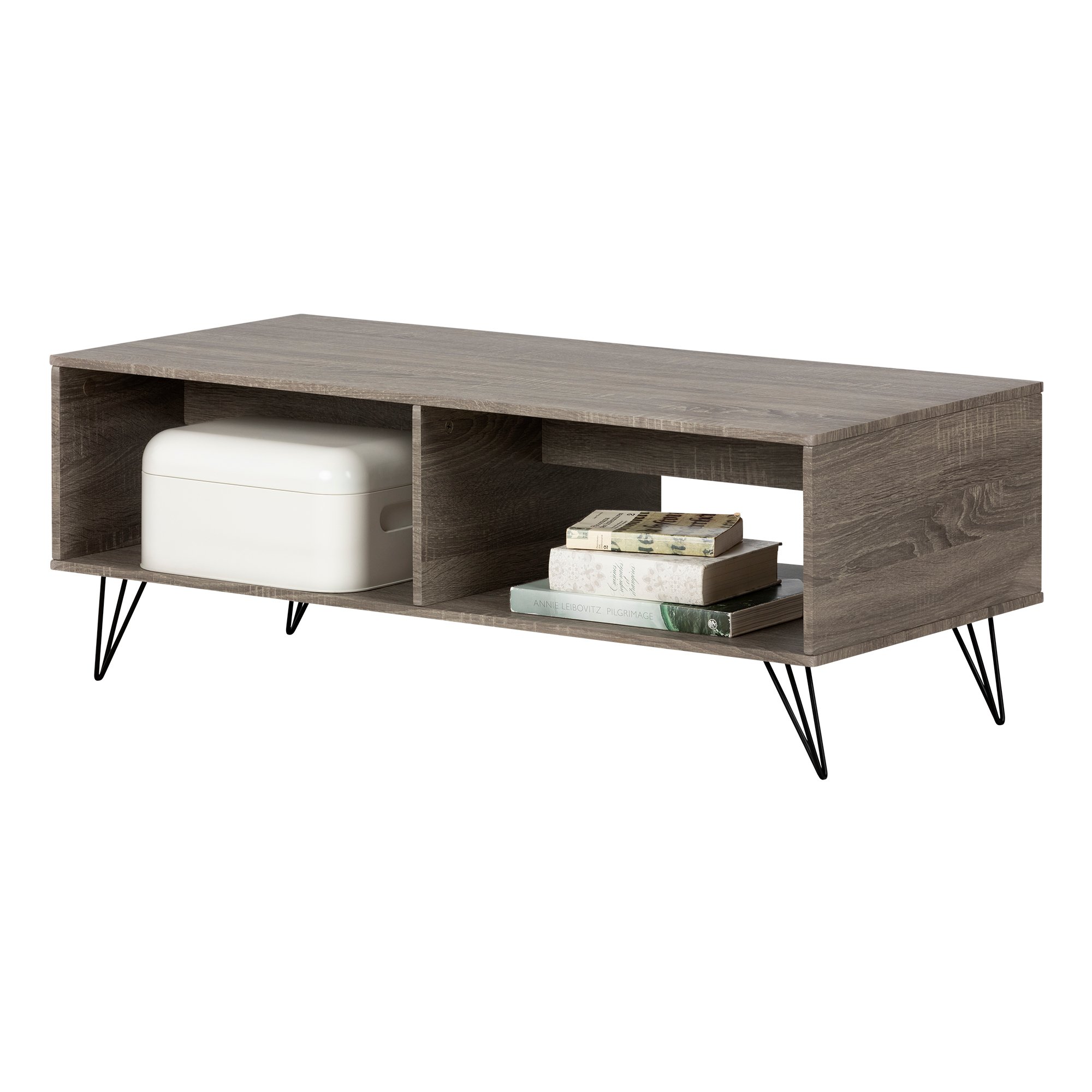 12117 Evane Oak Caramel Coffee Table with Storage-3