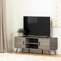 12118 Evane 47 inch Oak Caramel TV Stand with Doors