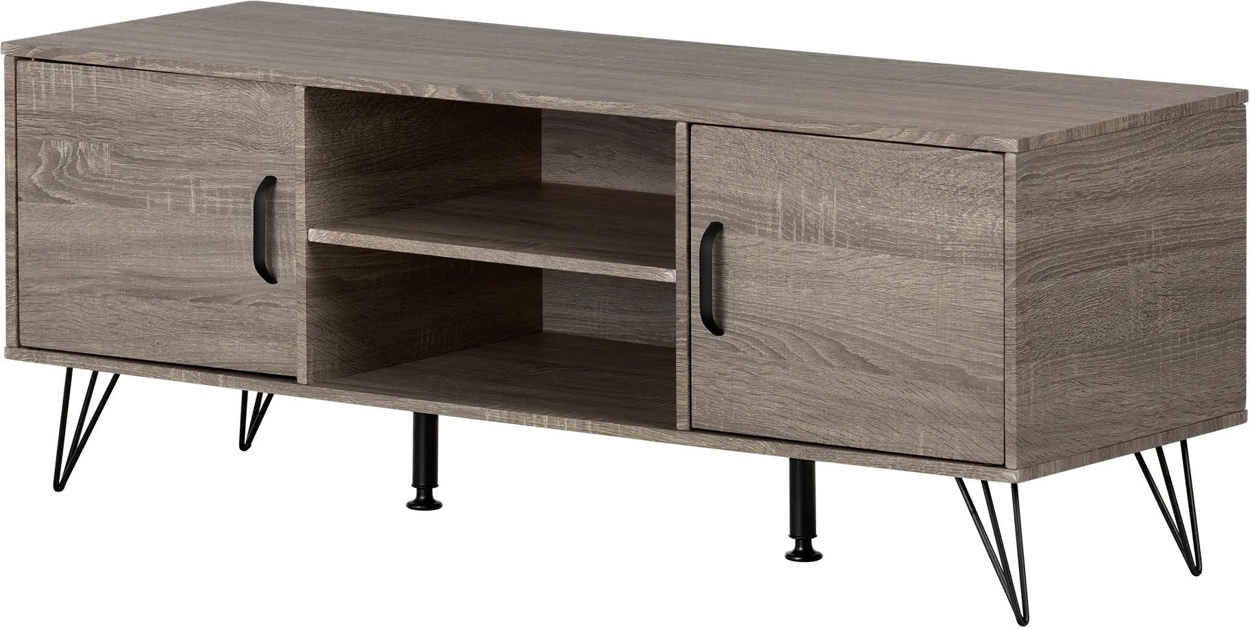 12118 Evane 47 inch Oak Caramel TV Stand with Doors-6