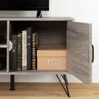 12118 Oak Caramel 47 inch TV Stand with Doors - Evane-2