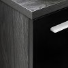12210 Gray Oak and Black Corner TV Stand - Reflekt-4