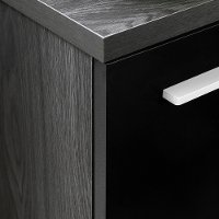 12210 Gray Oak and Black Corner TV Stand - Reflekt-4