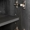 12210 Gray Oak and Black Corner TV Stand - Reflekt-5