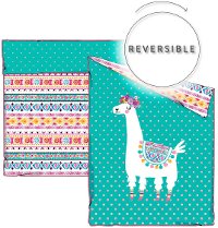 100351 Llama Turquoise Twin Comforter and Pillowcase - DreamIt-3