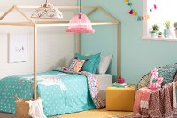 100351 Llama Turquoise Twin Comforter and Pillowcase - DreamIt-5