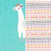 100352 Llama Turquoise Full Comforter and Pillowcases - DreamIt-4