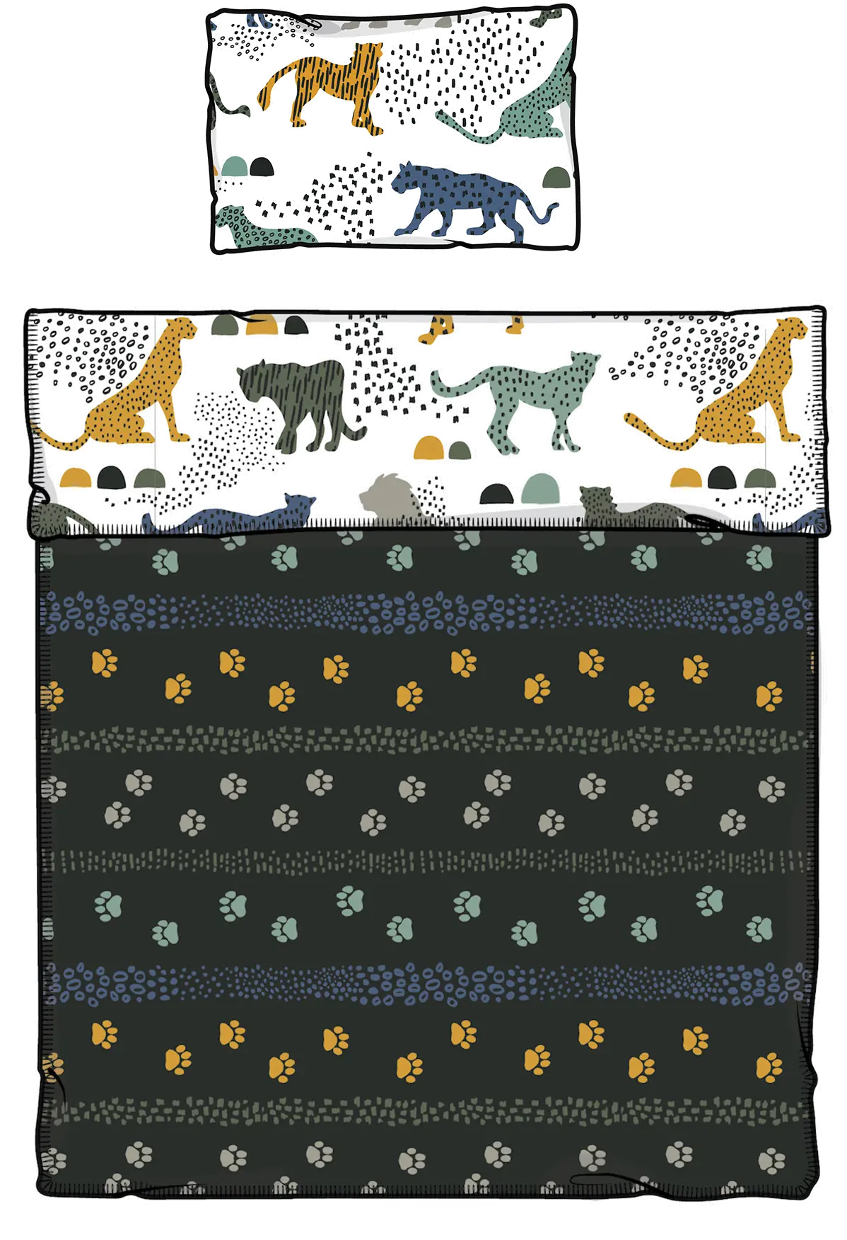 100361 Safari Twin Comforter and Pillowcase - DreamIt-1