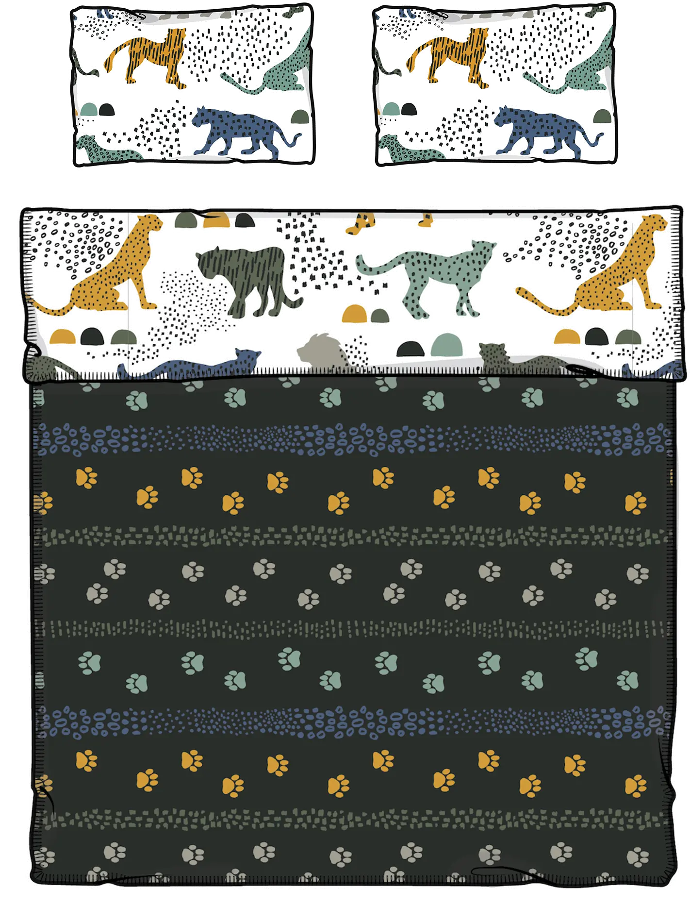 100362 Safari Full Comforter and Pillowcases - DreamIt-1