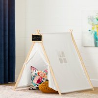100369 Organic Cotton White and Pine Play Tent - Sweedi-1