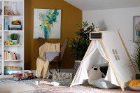 100369 Organic Cotton White and Pine Play Tent - Sweedi-3