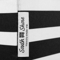 100380 Black and White Striped Canvas Baskets, 2 Pack - Storit-3