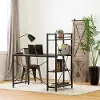 12113 Evane Oak Caramel Industrial Desk with Storage - South Shore