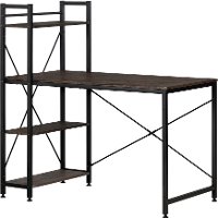 12114 Cracked Fall Oak Industrial Desk with Storage - Evane-7