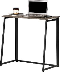 12116 Natural White Oak Industrial Folding Desk - Evane-3