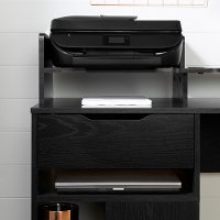 12222 Black Oak Desk with Hutch and Storage - Holland-4