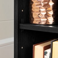 12222 Black Oak Desk with Hutch and Storage - Holland-6