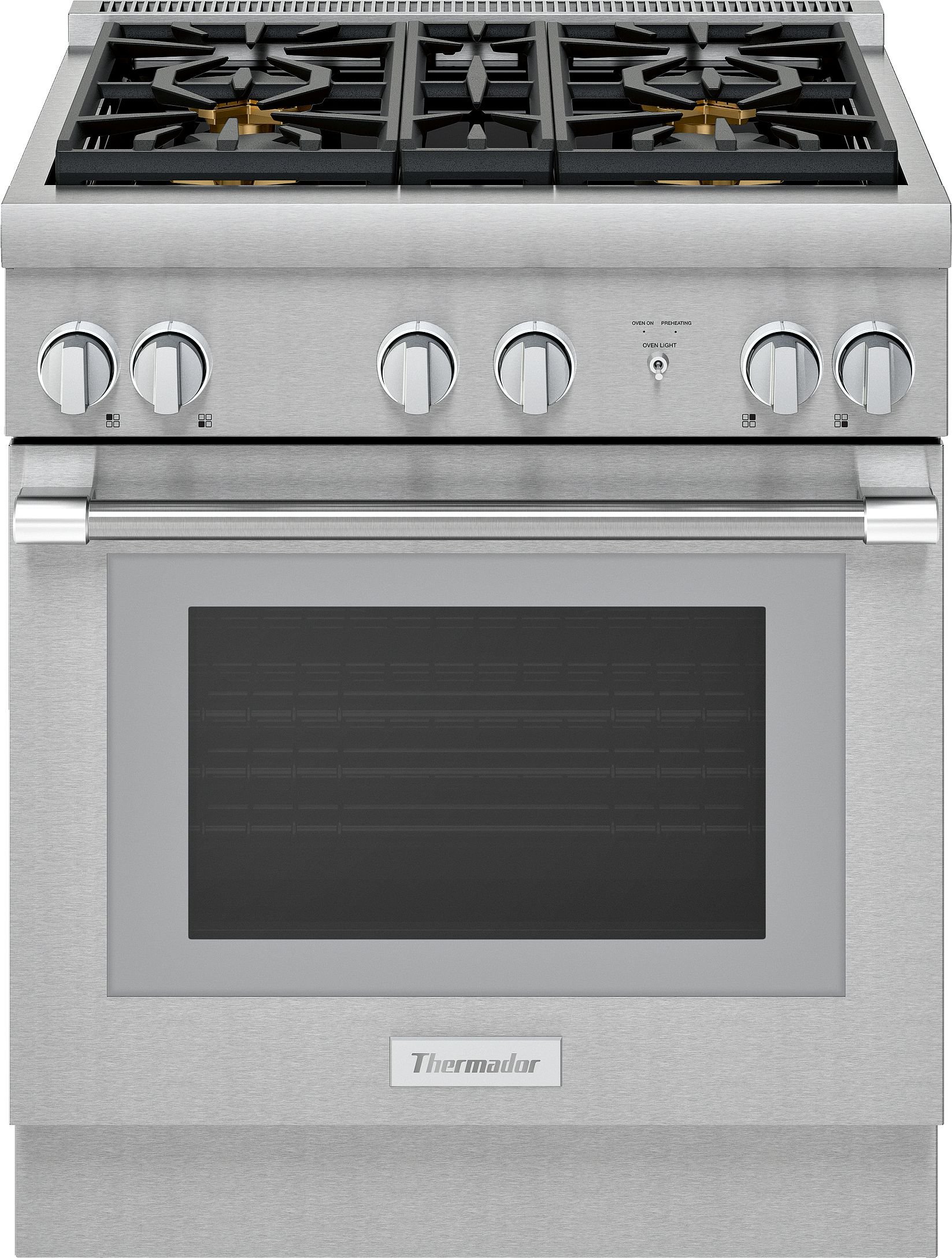 PRG304WH Thermador 30 Inch Pro Harmony Convection Gas Range with 4 Burners - 3.6 cu. ft., Stainless Steel-1