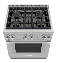 PRG304WH Thermador 30 Inch Pro Harmony Convection Gas Range with 4 Burners - 3.6 cu. ft., Stainless Steel-2