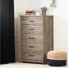 12230 Tassio Farmhouse Weathered Oak Chest of Drawers - South Shore