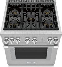PRG305WH Thermador 30 Inch Pro Harmony Convection Gas Range - 3.6 cu. ft., Stainless Steel-2