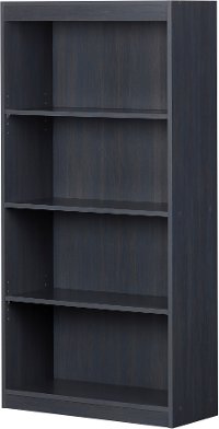 12336 Blueberry 4-Shelf Bookcase - Axess