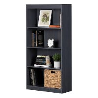 12336 Blueberry 4-Shelf Bookcase - Axess-5