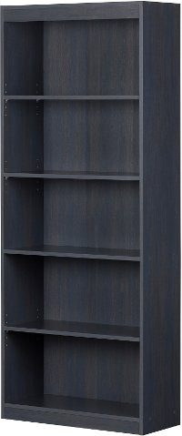 12337 Blueberry 5-Shelf Bookcase - Axess-3