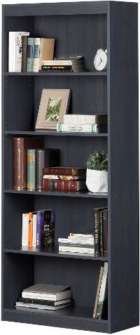 12337 Blueberry 5-Shelf Bookcase - Axess-4
