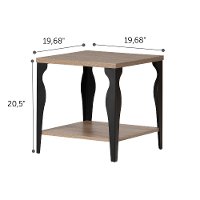 11844 Antique Oak End Table - Baleti-5