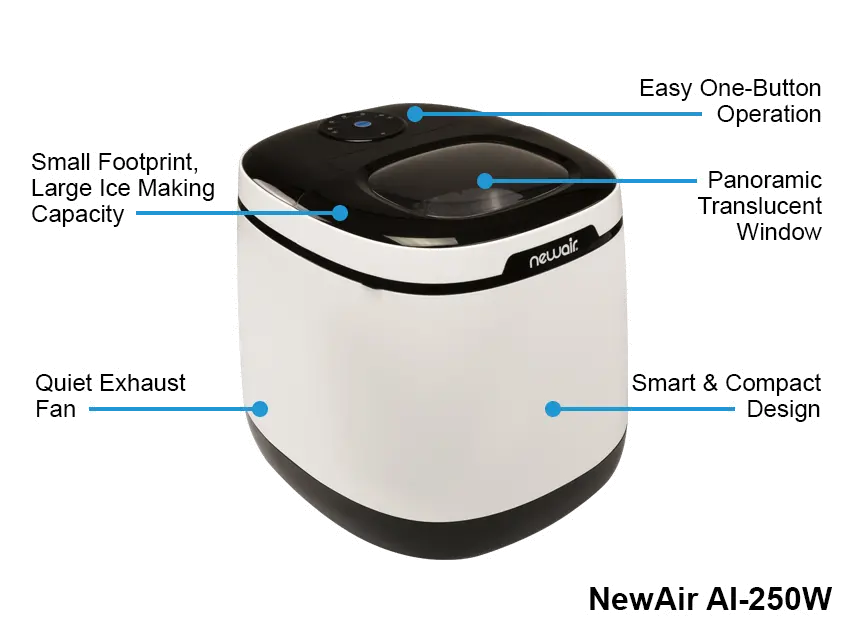 AI-250W NewAir Portable Countertop Ice Maker-6