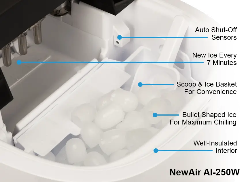 AI-250W NewAir Portable Countertop Ice Maker-7