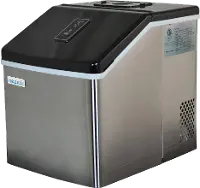 CLEARICE40/ICE/MAKER NewAir Portable Countertop Ice Maker - Stainless Steel