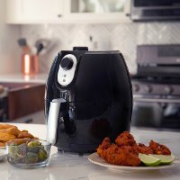 MCAF26MB Magic Chef 2.6 Quart Snack-Size Black Manual Air Fryer-5