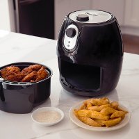MCAF26MB Magic Chef 2.6 Quart Snack-Size Black Manual Air Fryer-6