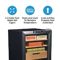 CC-300H NewAir 400 Count Cigar Heater and Cooler Humidor-2