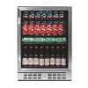 ABR-1770B NewAir 177 Can Mini Refrigerator - Stainless Steel and Black