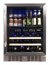 AWB-400DB NewAir Dual Zone Beverage and Wine Cooler - Stainless Steel
