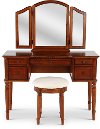 Warm Cherry Traditional Vanity Set