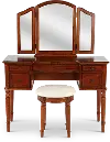 Warm Cherry Traditional Vanity Set