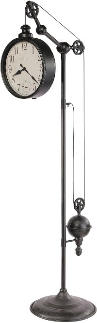 Industrial Floor Clock - Pulley Time