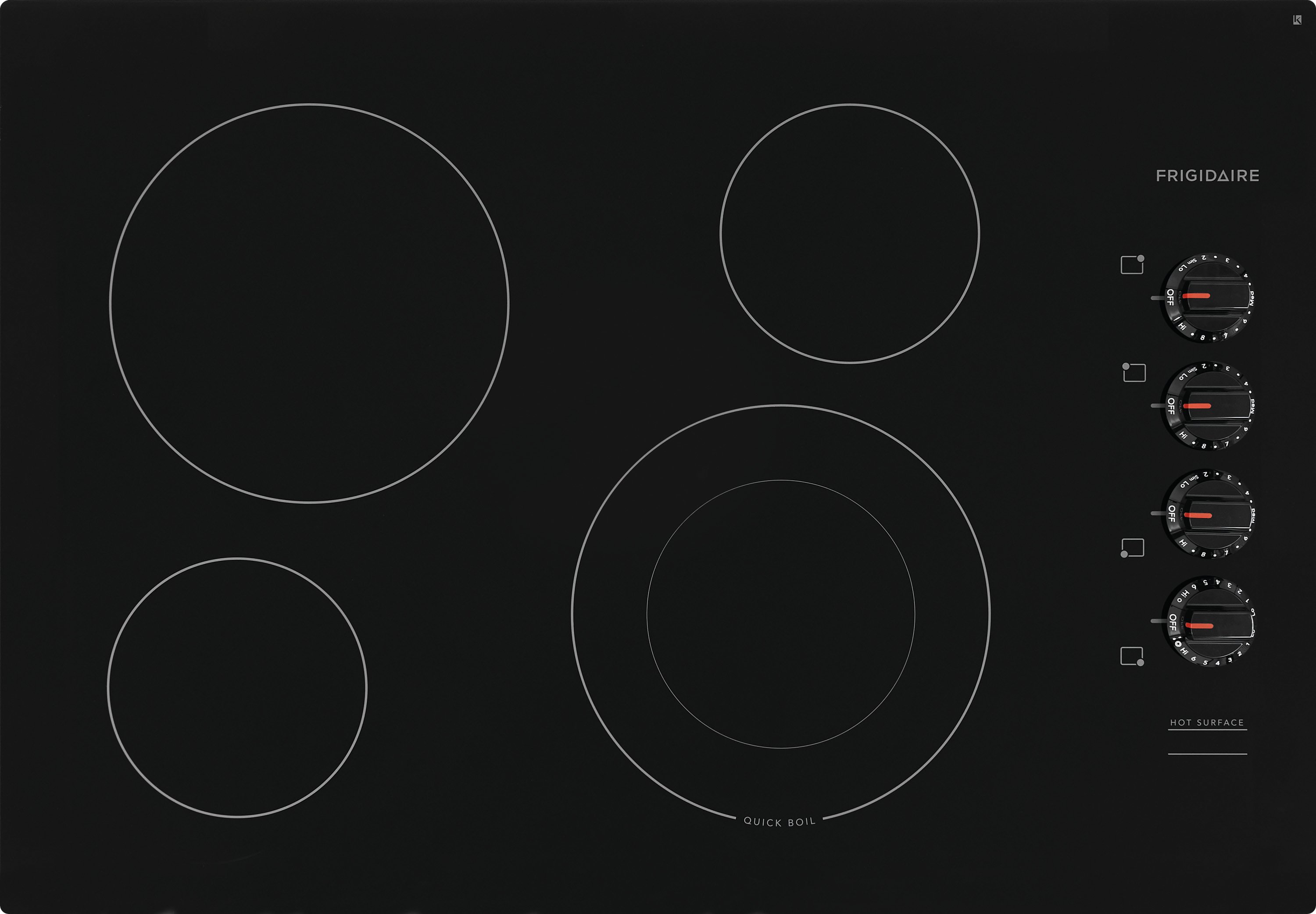 FFEC3025UB Frigidaire 30 Inch Electric Cooktop - Black-1
