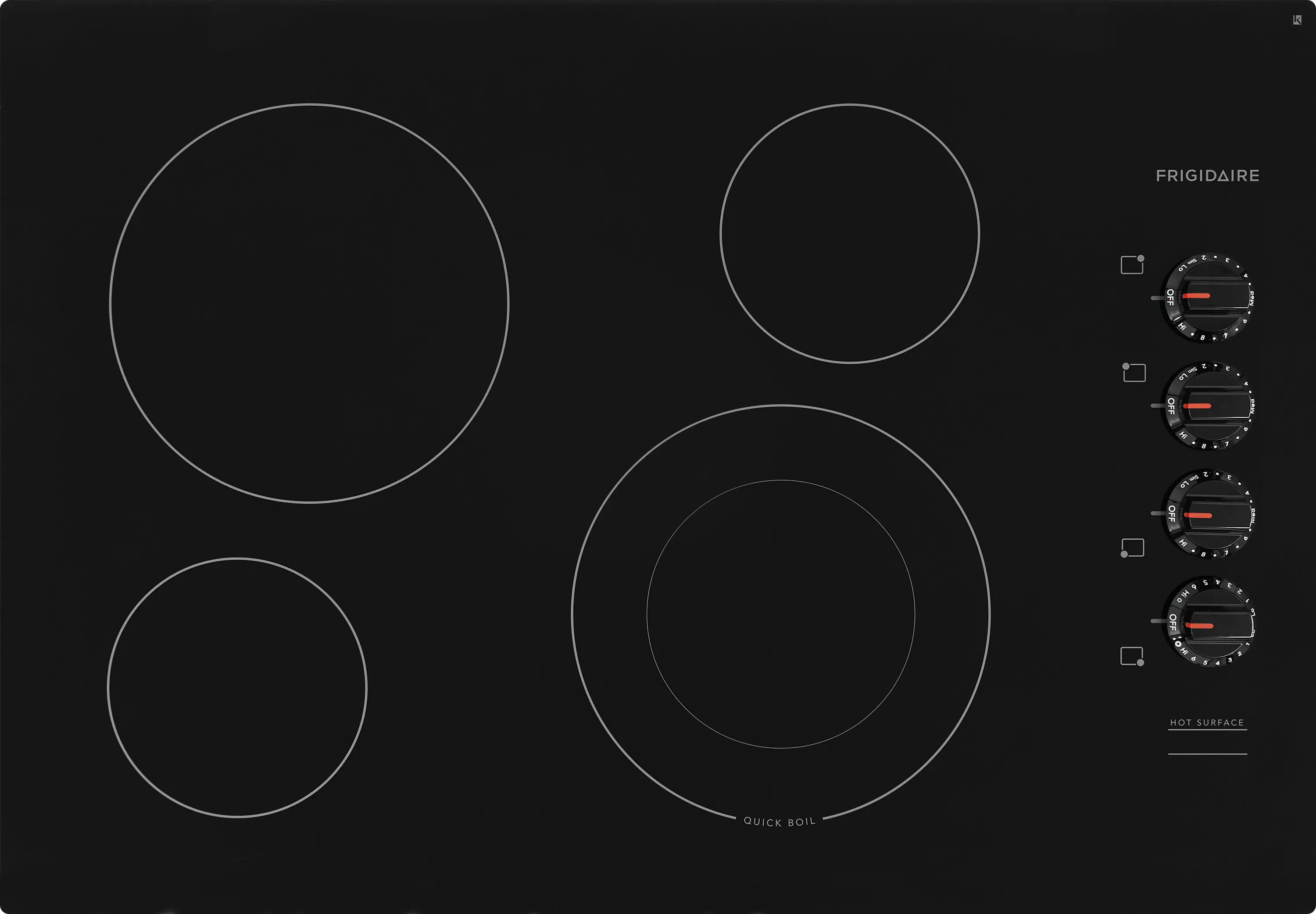 FFEC3025UB Frigidaire 30 Inch Electric Cooktop - Black-1